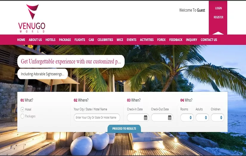 Venu Go World - Travel Industry screenshot 1